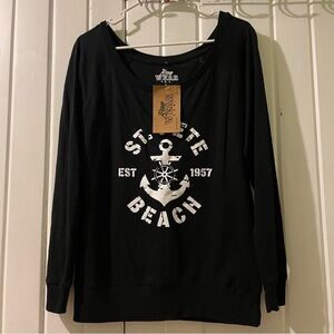 ST. PETE beach long sleeve tee-large new